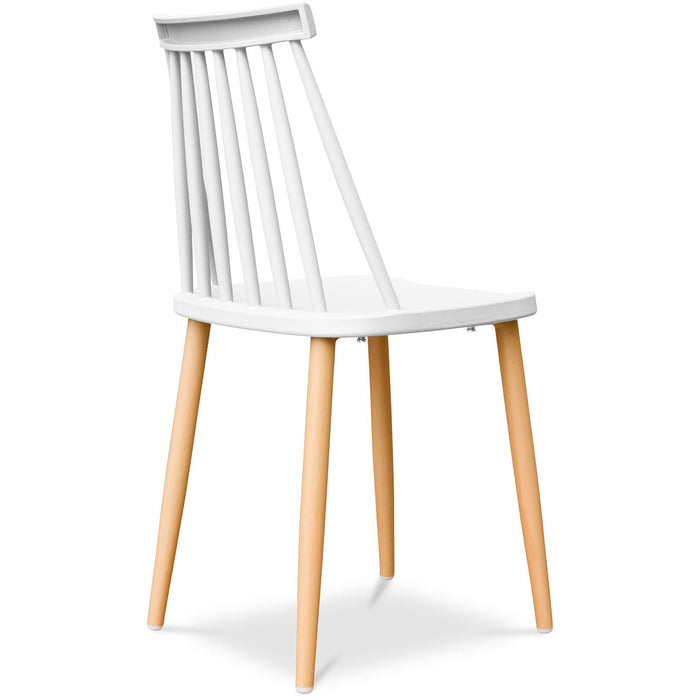 White Spindle Chair