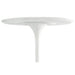Lippa 32" Round Fiberglass Bar Table White