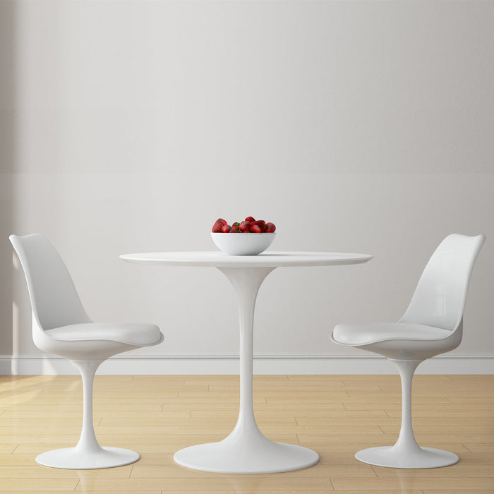 Tulip 36" Fiberglass Dining Table & Chairs Set