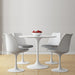 Tulip 36" Fiberglass Dining Table & Chairs Set