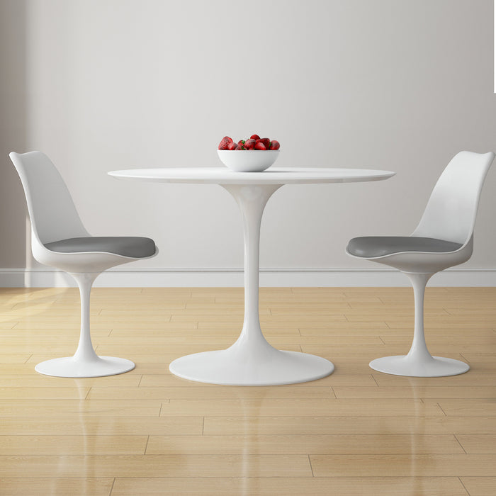 Tulip 42" Fiberglass Dining Table & Chairs Set