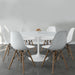 Tulip 48" Round Fiberglass Dining Table  Eero Saarinen  White