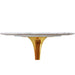 Eero Saarinen Tulip 32" Round Marble Top Bar Table With Gold Base