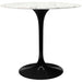 Tulip Marble Dining Table - 32" Round, Black Base