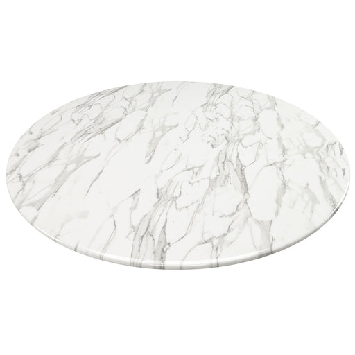 Eero Saarinen Tulip 32" Round Marble Top Dining Table With Gold Base