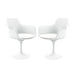 Tulip Armchair Fabric White