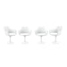 Tulip Armchair Fiberglass Glossy White Cashmere Granite