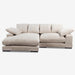 Aurelle Home Reversible Sectional Sofa, Cappuccino