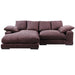 Plunge Reversible Sofa & Chaise, Brown
