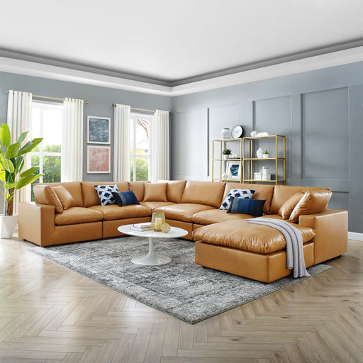 Haven Vegan Leather 7-Piece Sectional Sofa
